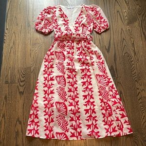 Mango puff sleeve dress